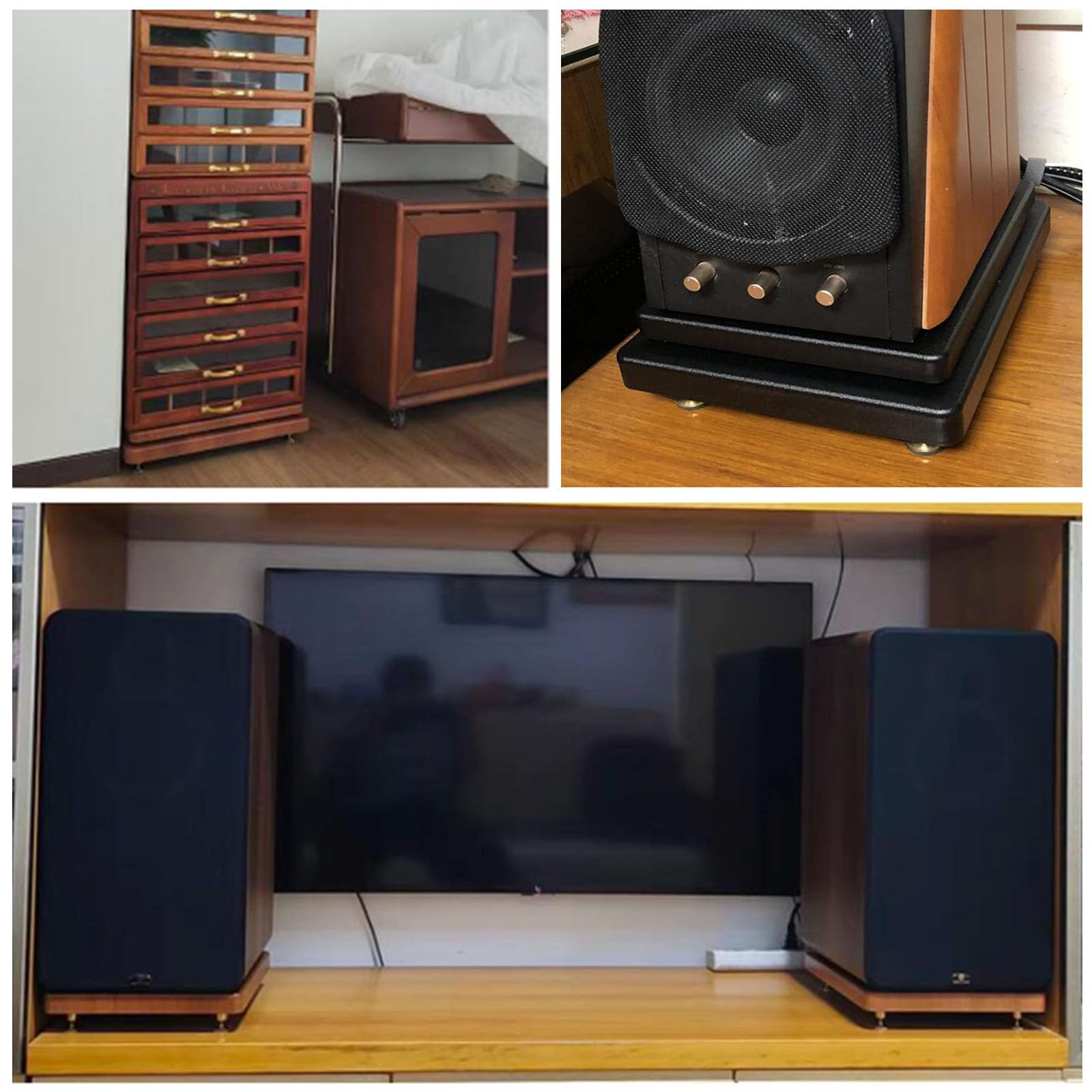 Supporto di isolamento per subwoofer, base antivibrazione per monitor da studio, home theater