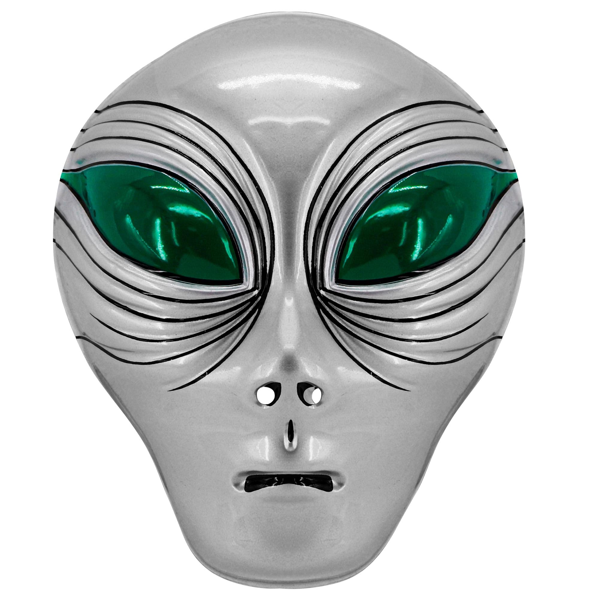 Widmann 46951 – Máscara extraterrestre para niño, unisex, de plástico, extraterrestre, carnaval, Halloween, fiestas temáticas, talla única