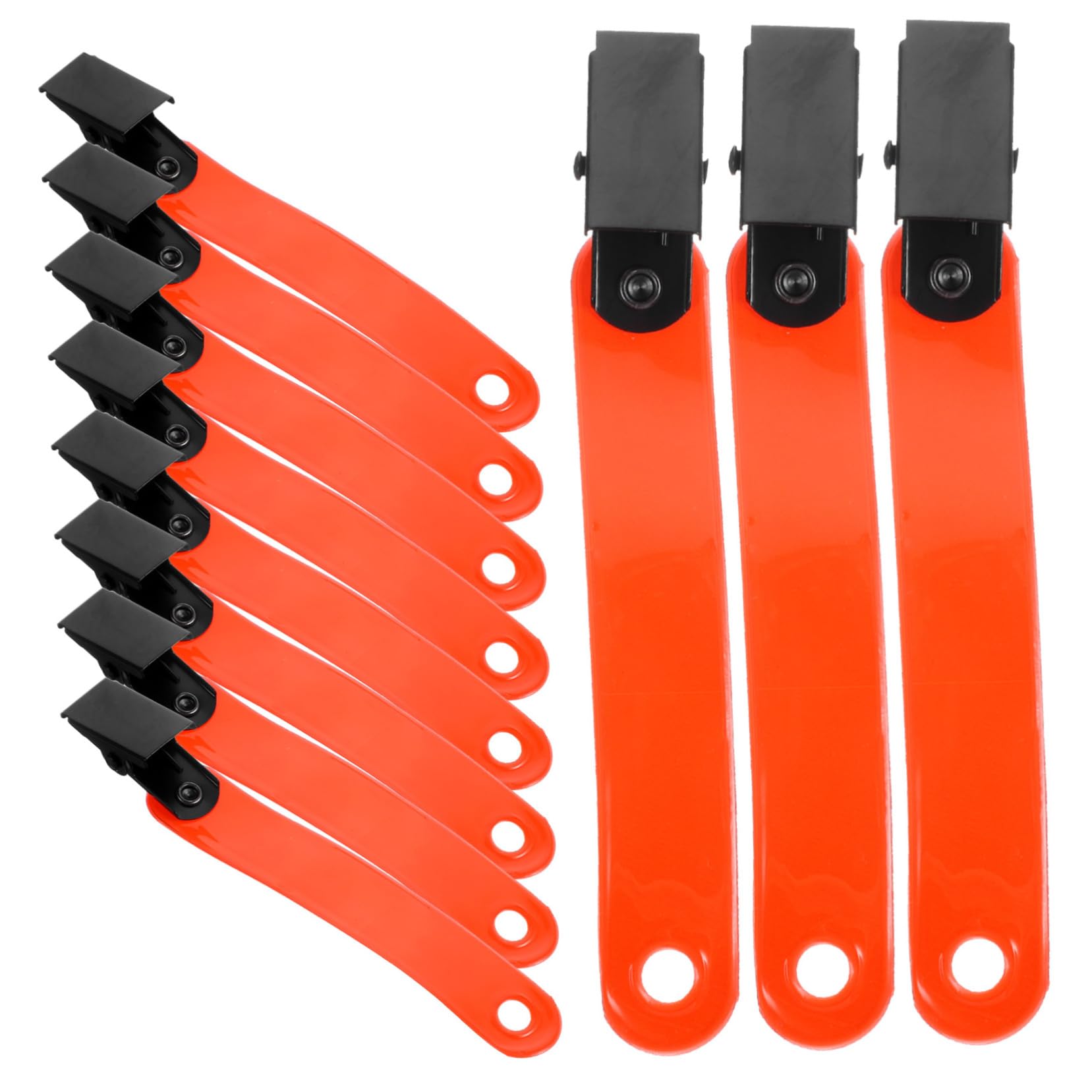 Kisangel Porte-étiquette Fluorescent Support d'arbre Réflecteurs Rester Marqueurs D'allée Dirigé Route Clip Lumière en Cours D'exécution Marqueurs De Peinture PVC
