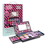 L.O.L Surprise! All-in-One Kids Cosmetic Compact Set Includes Washable Lip Gloss, Eye Shimmer, Cheek Shimmer, Brushes Colorful Portable Beauty Set for Girls, Kids, and Toddlers Ages 3+ by Townley Girl
