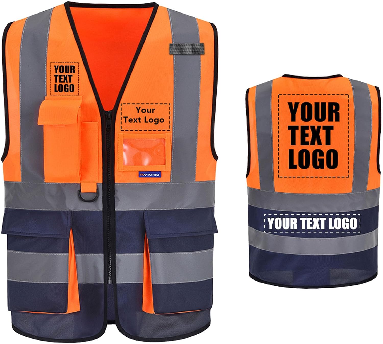 A-SAFETY High Visibility Reflective Safety Vest Customize Logo (XS-8XL)