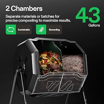 Amazon.com : VIVOSUN Outdoor Tumbling Composter Dual