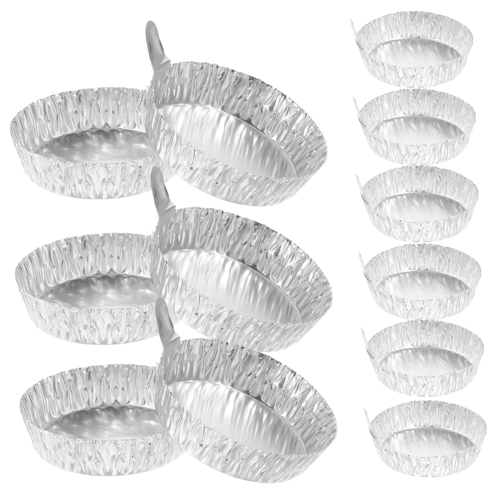 OSOLADY 100pcs Aluminum Foil Weighing Dish Tin Round Foil Trays Gram Plat Catch Liquid Weight Trays Pans Cooking Trays Oven Trays Weighing Tray Chemistry Weigh Boats Chemistry Scale Tray