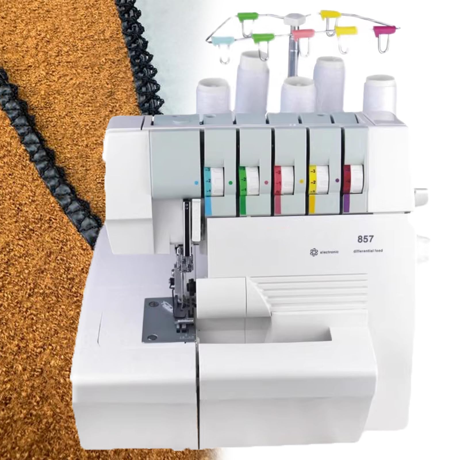 GYKOZY Professional Serger Sewing Machine, Overlock Sewing Machine, Overlock Machine for Silk Denim Leather, Serger Overlock Coverstitch for Quilting and Beginners OverlockSewing