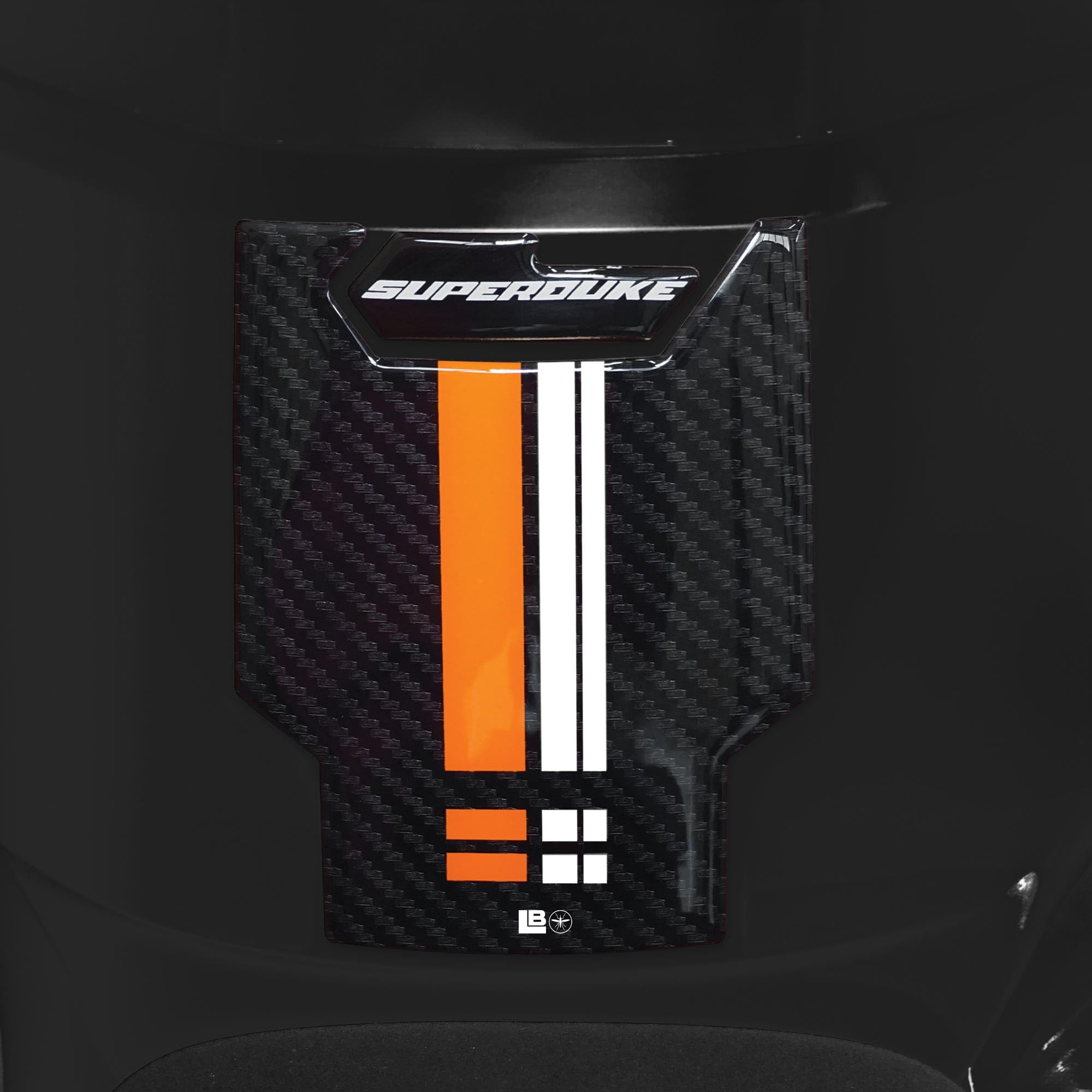 Autocollants 3D Protection Réservoir Moto KTM SUPERDUKE 990 1290 - Décorations Latérales Résine - Made In Italy