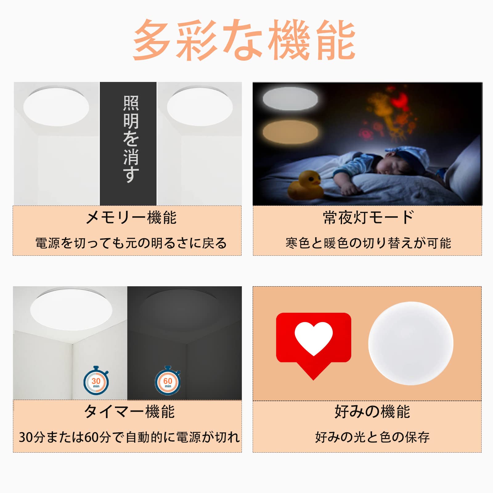Amazon.co.jp : LEDシーリングライト 8畳 薄型 約30w 無段階連続調光