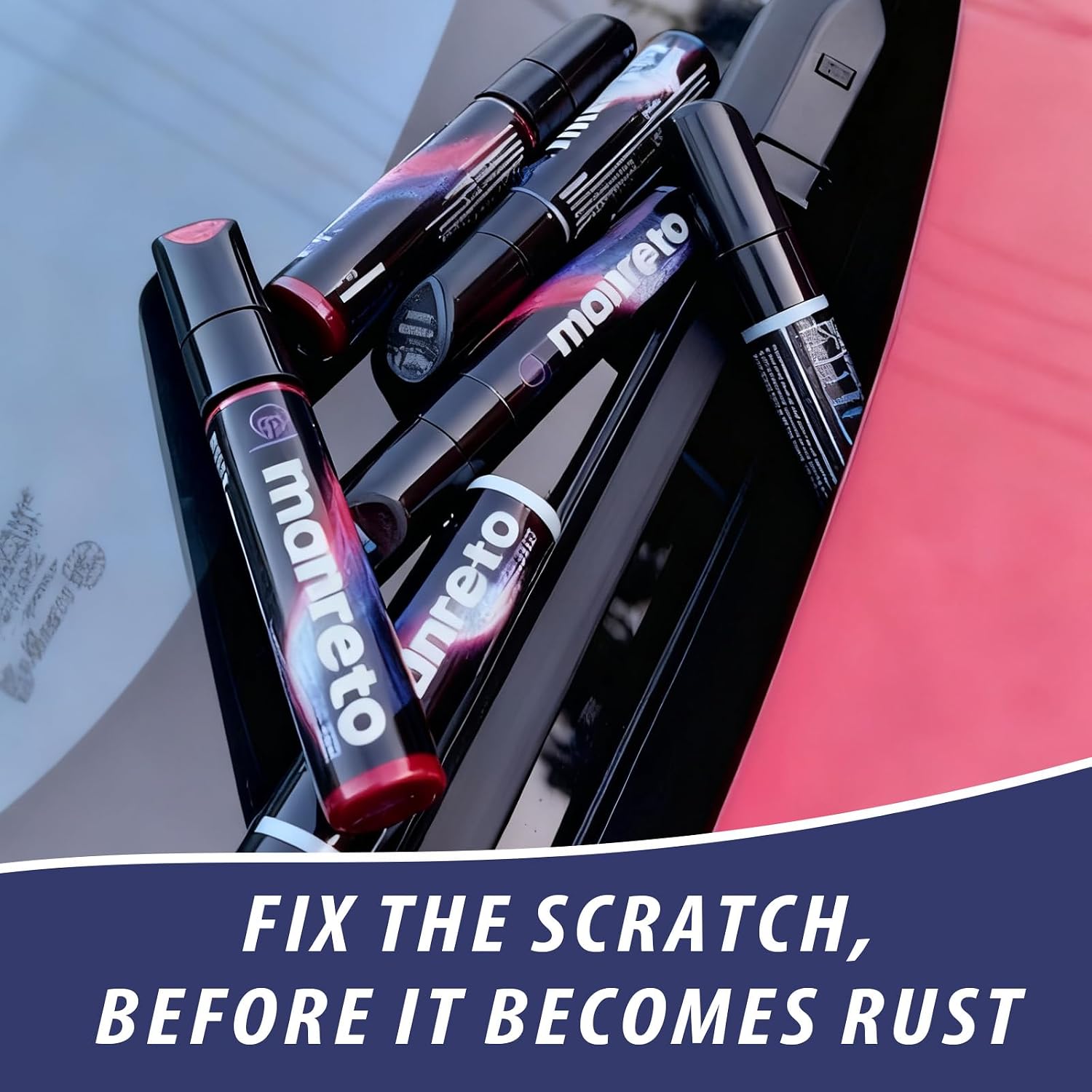 Touch Up Paint for Tesla Model Y/3/X/S Diamond Black (PX02)—OEM Color-Matched, Quick & Easy Car Scratch Remover Pen, Long lasting & Waterproof Car Paint Touch Up, Like-New Finish