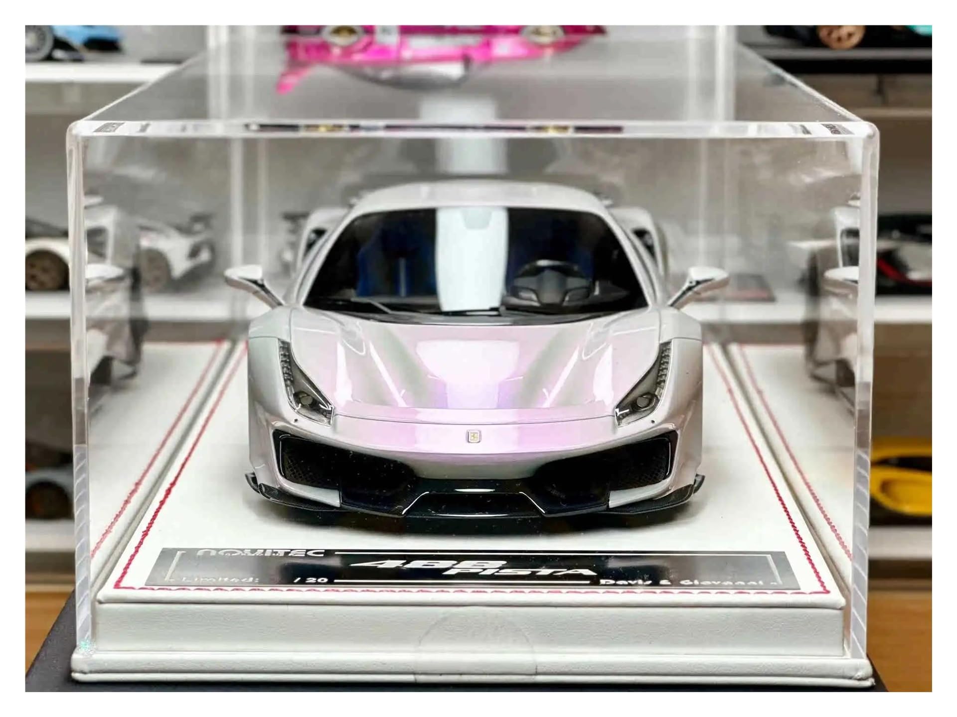 Replica Treno Per Ferrari 488 Pista 1 18 Simulazione Resina Statica Modello Di Auto Collector Edition Souvenir Giocattolo Per Adulti