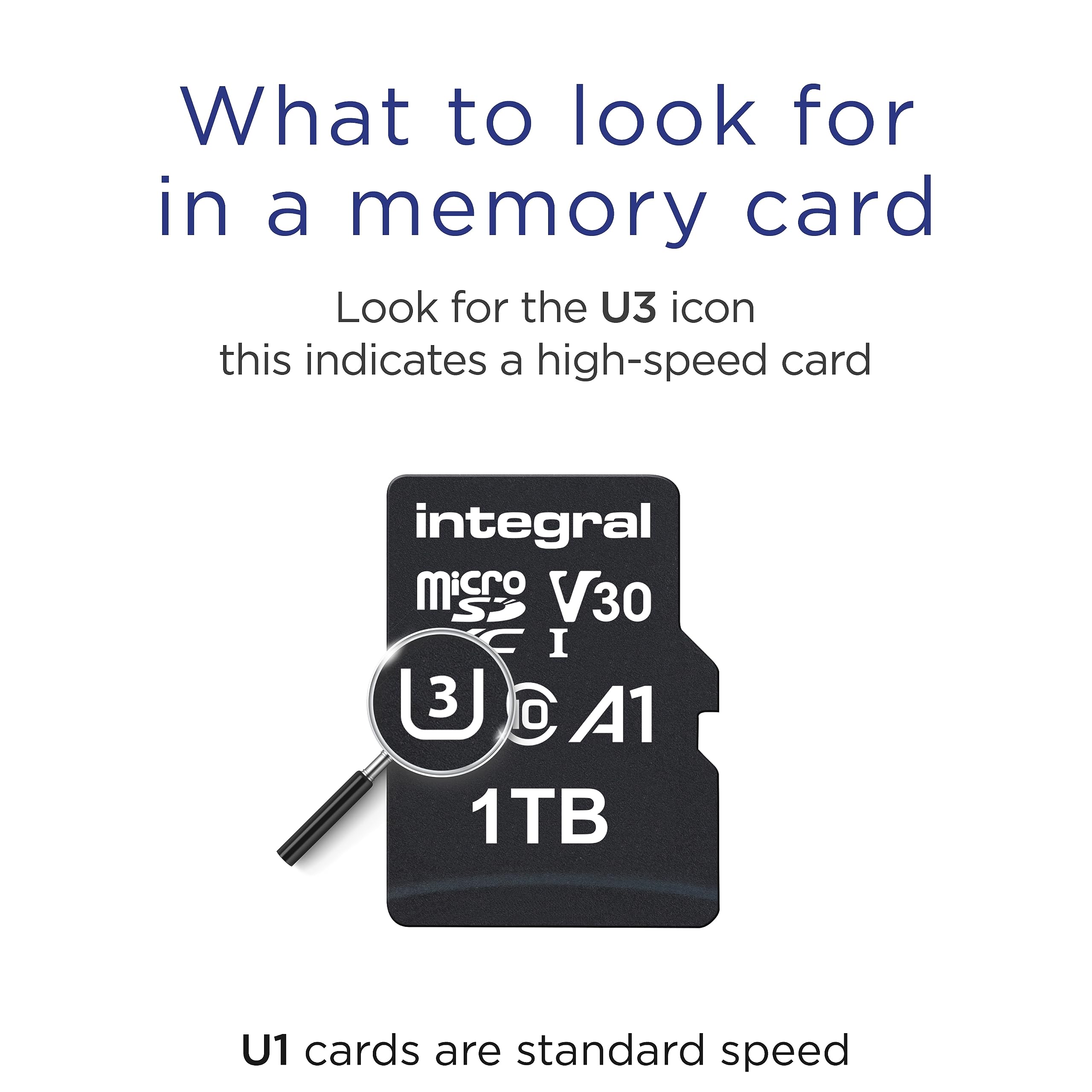 Integral 1TB microSD-Karte Premium Hochgeschwindigkeits-4K-Video-Speicherkarte – Bis zu 100MB/s Lesen und 50MB/s Schreiben – Bild 2