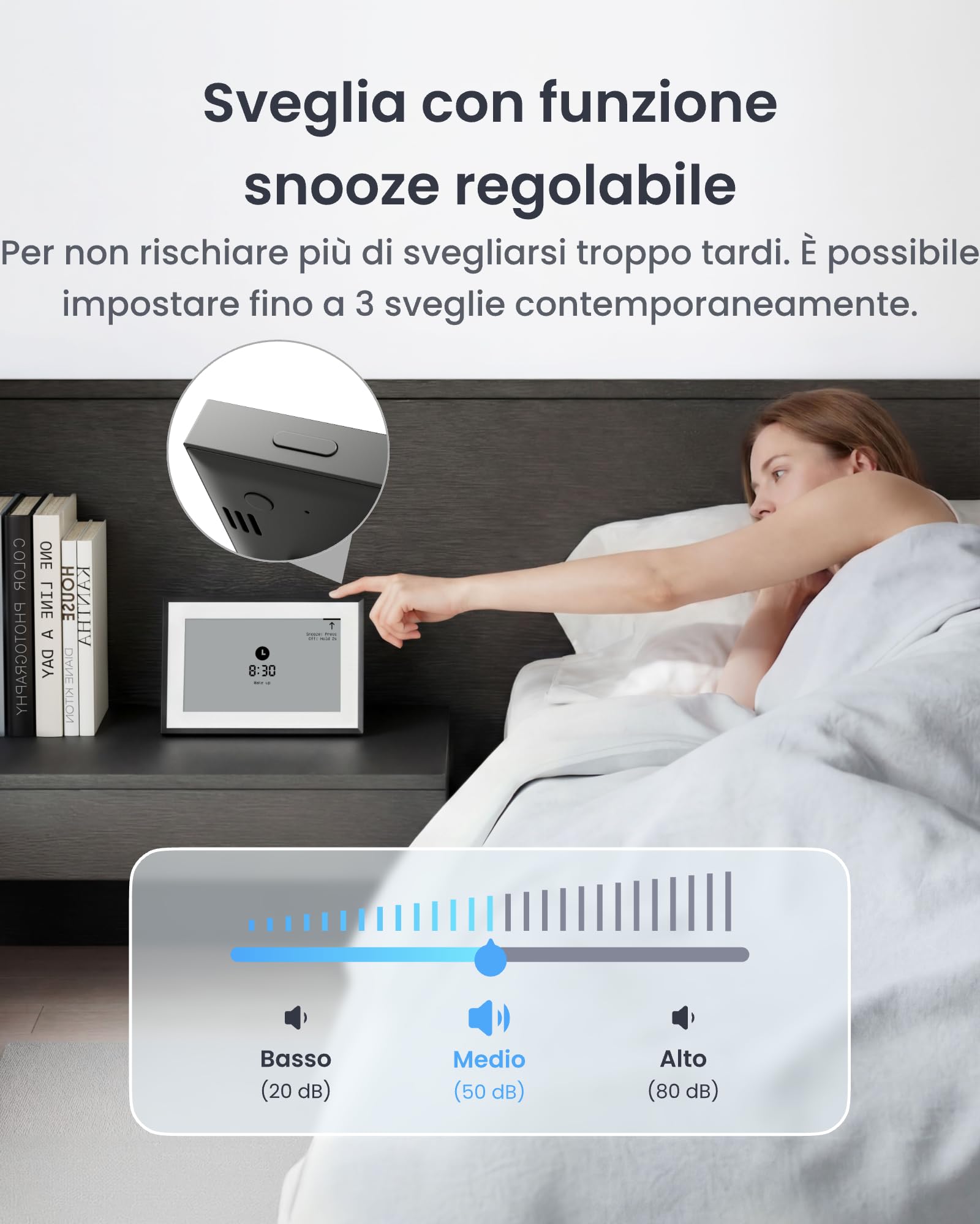 SwitchBot Stazione meteo intelligente, monitor wireless da 7,5", per temperatura interna/esterna e umidità con calendario elettronico, compatibile con Google, iCloud, Outlook, Yahoo