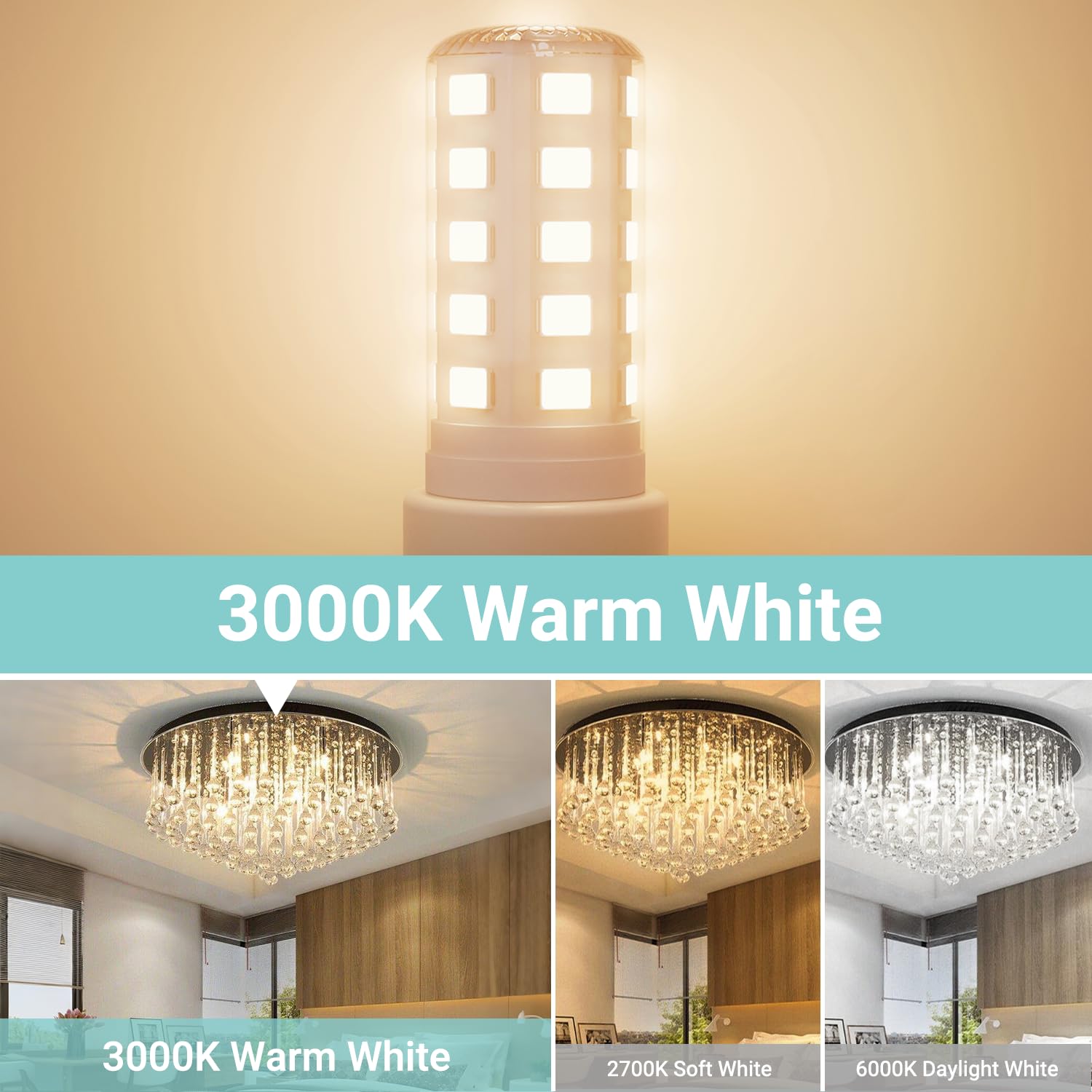 TJOY G9 LED Bulb 4W 3000K Soft Warm White 6 Pack Equivalent 40 Watt T4 G9 Halogen Replacement — view 5