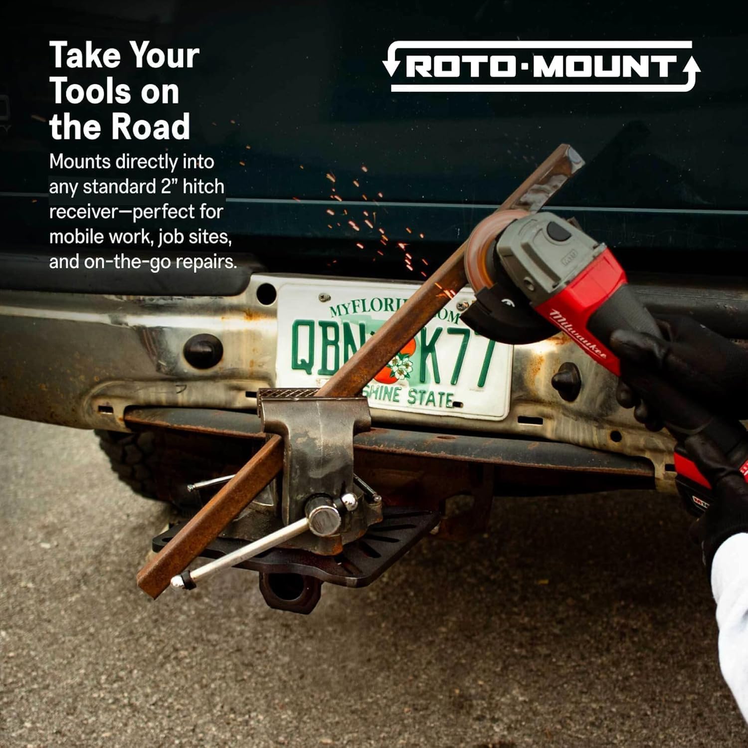 SST® Roto-Mount™ Quick-Swap Mounting Plate – Add-On Plate for 360° Rotating Bench Mount System – Laser-Cut Steel – Grade 8 Hardware Compatible – Corrosion Resistant