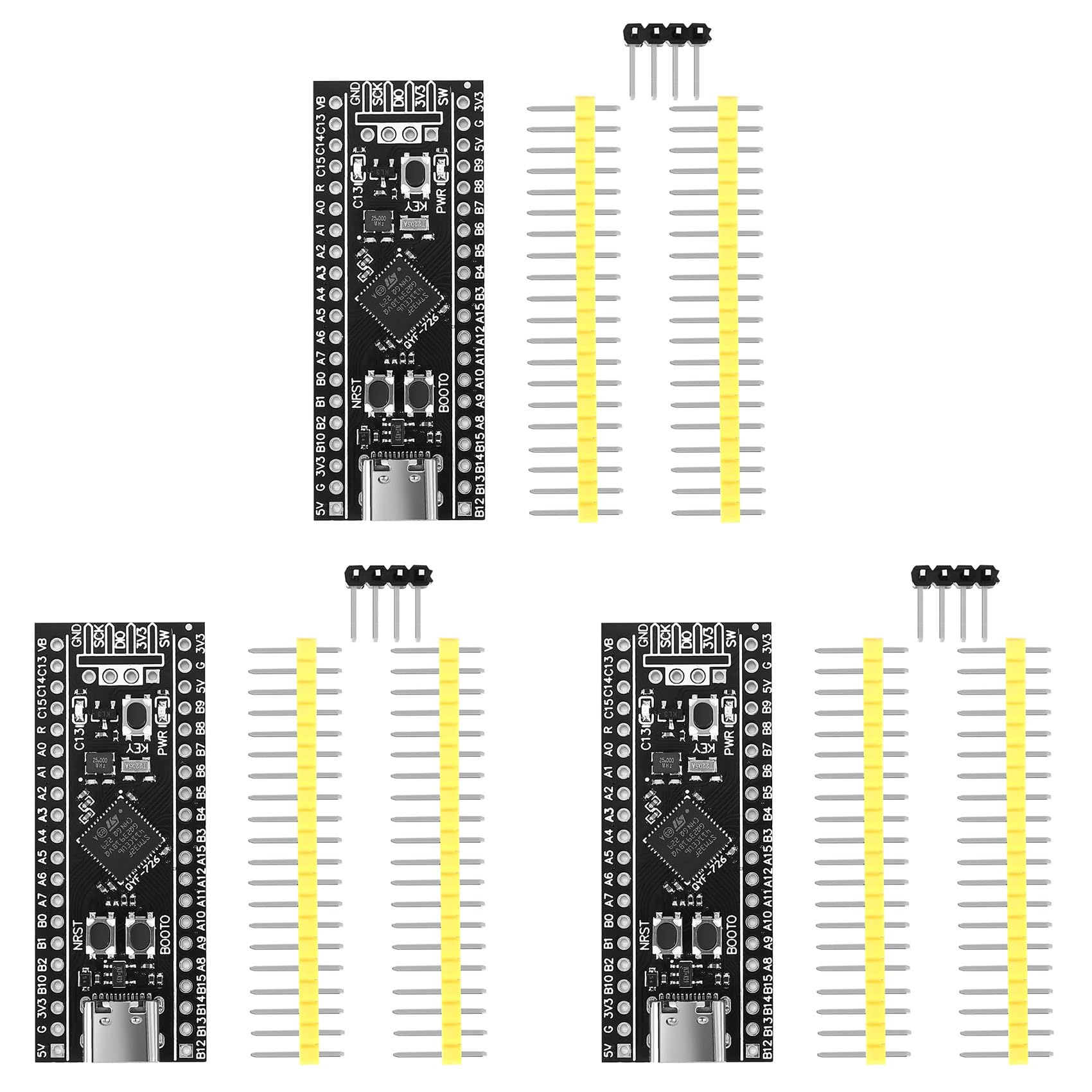 STM32F411 - Tavola di sviluppo STM32F411CEU6 STM32F4, supporto per programmazione MicroPython