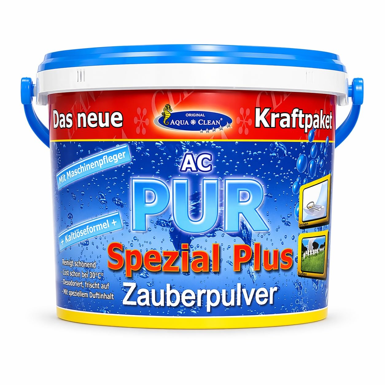 AC-PUR Zauberpulver Spezial Plus 5 kg Aktiv-Sauerstoff Fleckenentferner | Für Textilien & Stein, Waschkraftverstärker, Maschinenreiniger, chlorfrei, gegen Flecken, Schmutz & Gerüche