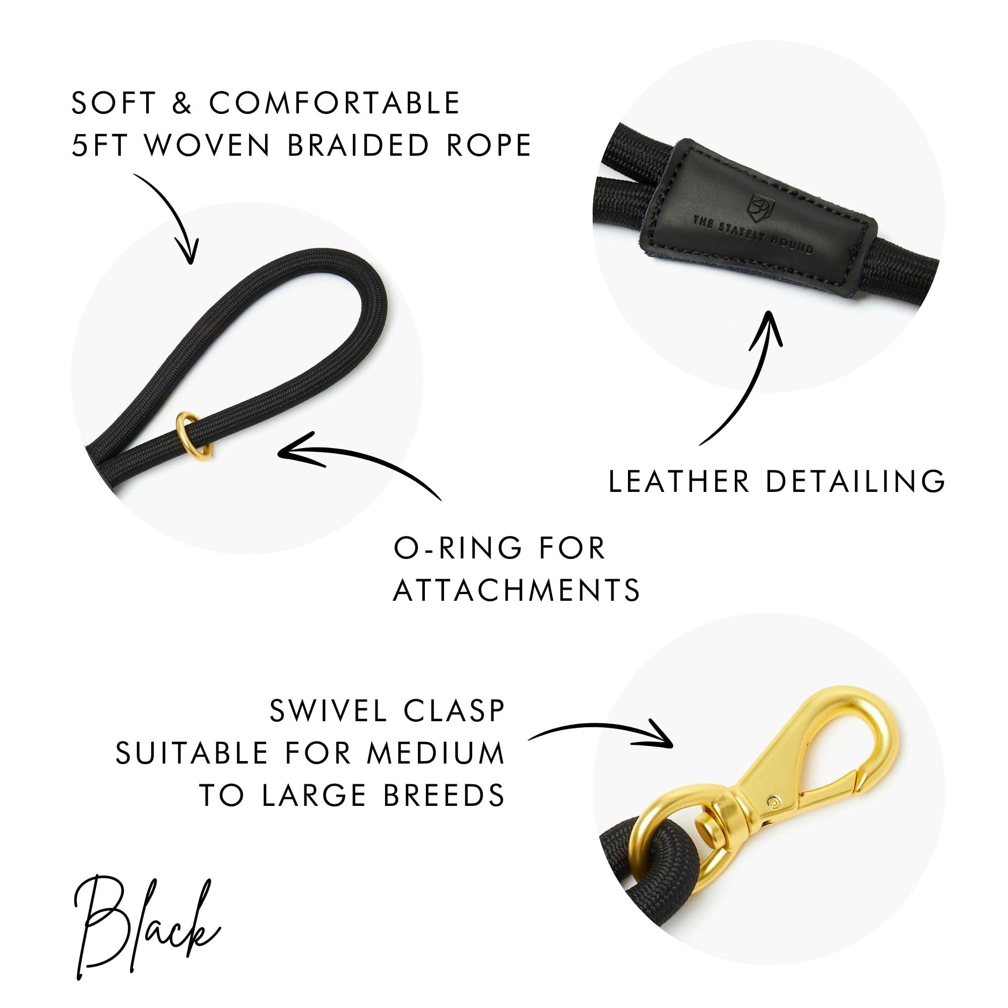 5ft Long Heavy Duty Rope Dog Lead - Image 2
