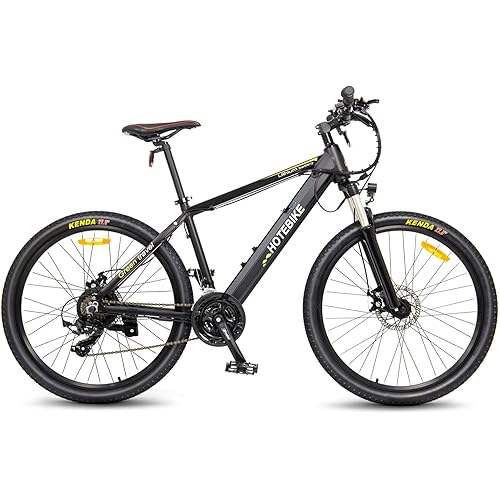 HOTEBIKE Electric Bike for Adults with 36V 10AH Removable Hidden Battery, Electric Mountain Bike 27.5" Ebike for Men Women, 350W(Peak 500W) Electric Bicycle with Professional 21 Speed Gears