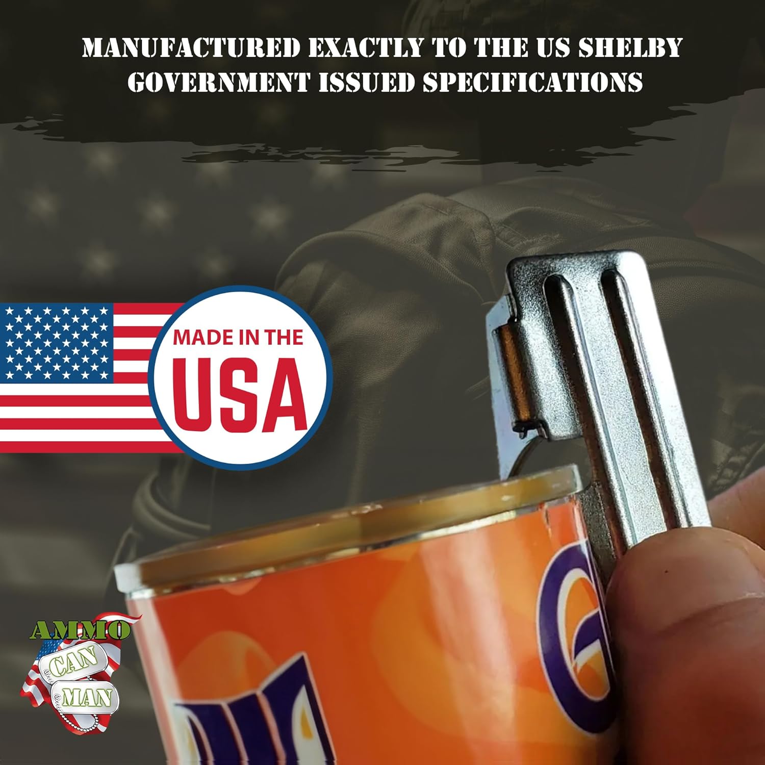 Ammo Can Man 100 Pack Manual Silver Stainless Steel Can Openers