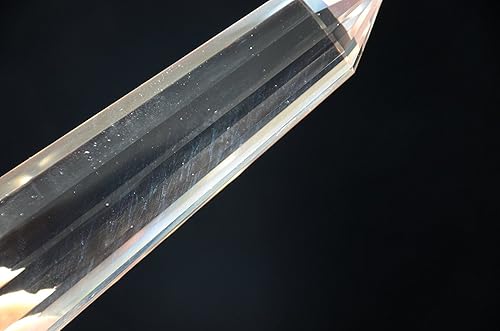 Miniatura 7 de Real Tíbet del Himalaya de alta altitud 99% transparente 13cara punto de vidrio cuarzo Vogel varita 5.94inch espiritual reiki curación