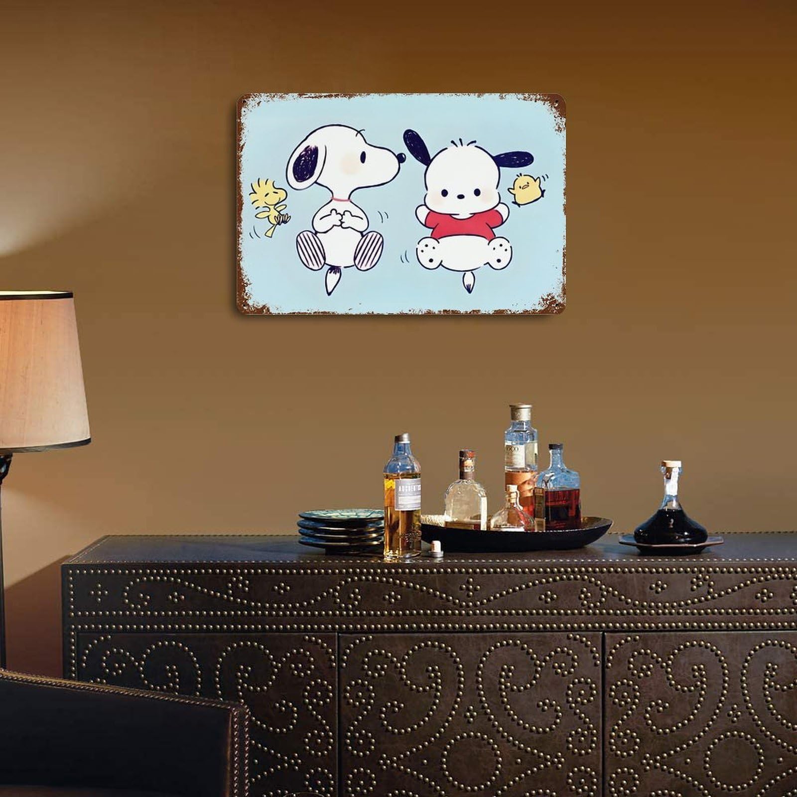 Amazon.co.jp: スヌーピー ポチャッコ 壁掛けポスター 壁掛け絵画