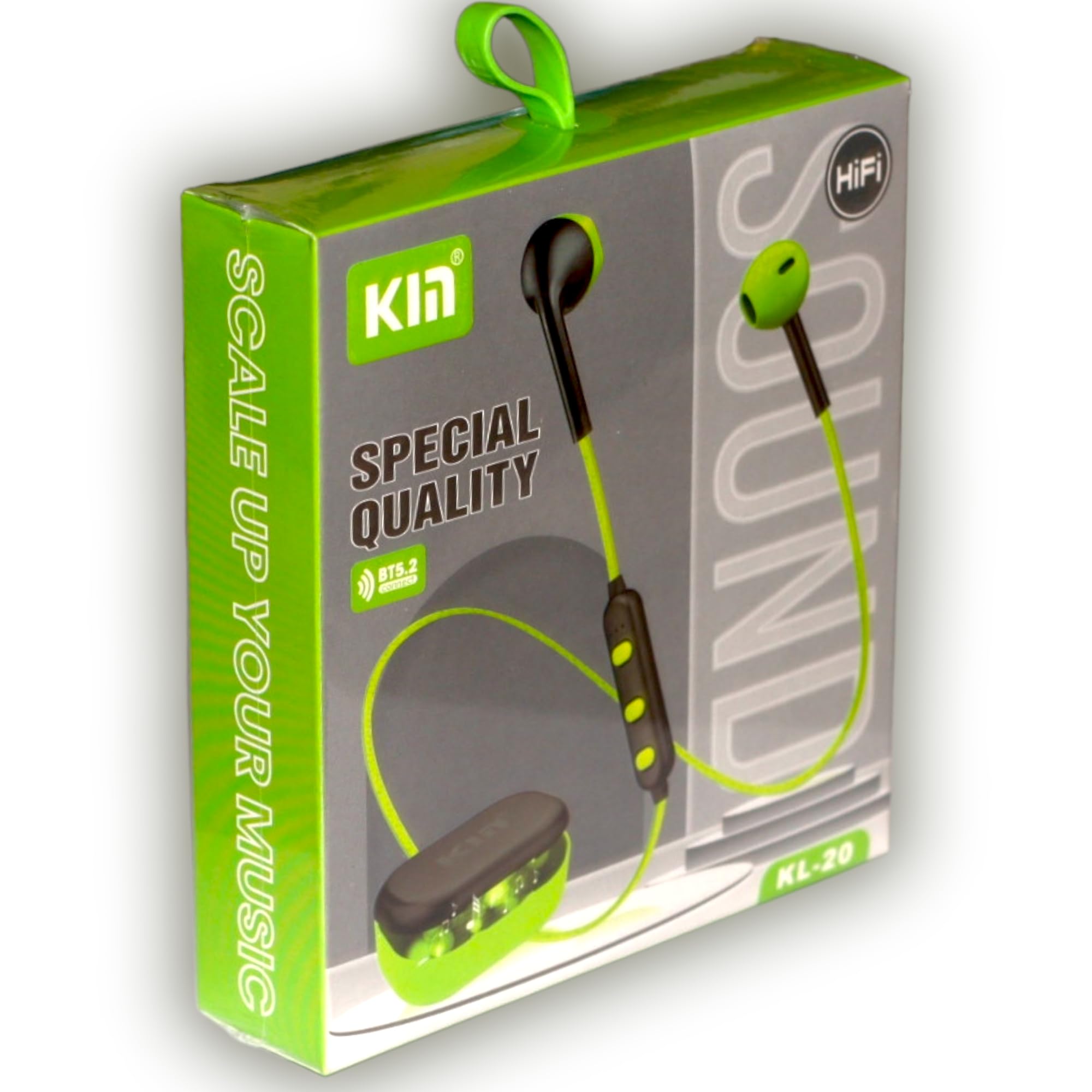 Wireless Neckband Special Quality 20 Hours | Bluetooth 5.2 Connects 2 Device Simultaneously Wireless Range 10M (Green)