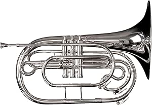 Adams Marching French Horn w/case, Silver (MF1S) Musical