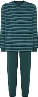Pijama Hombre Largo Otoño - Punto 100% Algodón o Mezcla - Conjunto Pantalón Manga Larga Rayas Ropa Dormir Verano Entretiempo Tallas Grandes