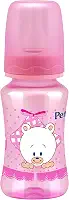 Petita Mamadeira Cinturada Color Com Bico Em Silicone 240Ml Filhotes - Rosa Rosa
