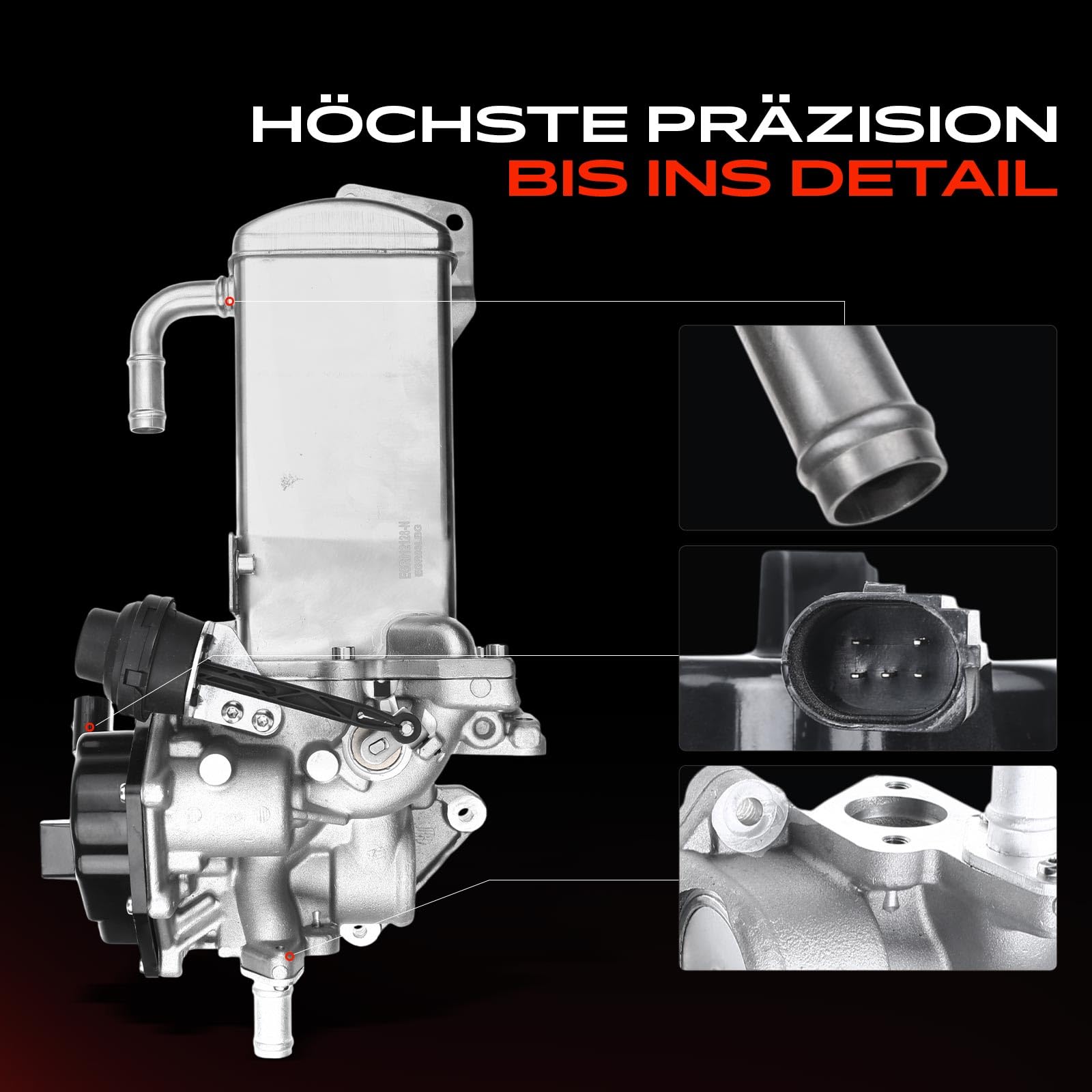 AGR zawór chłodnica zwrotny spalin do A4 A5 A6 Q5 Exeo 2.0 TDI Diesel 2007-2018 03L131512BG