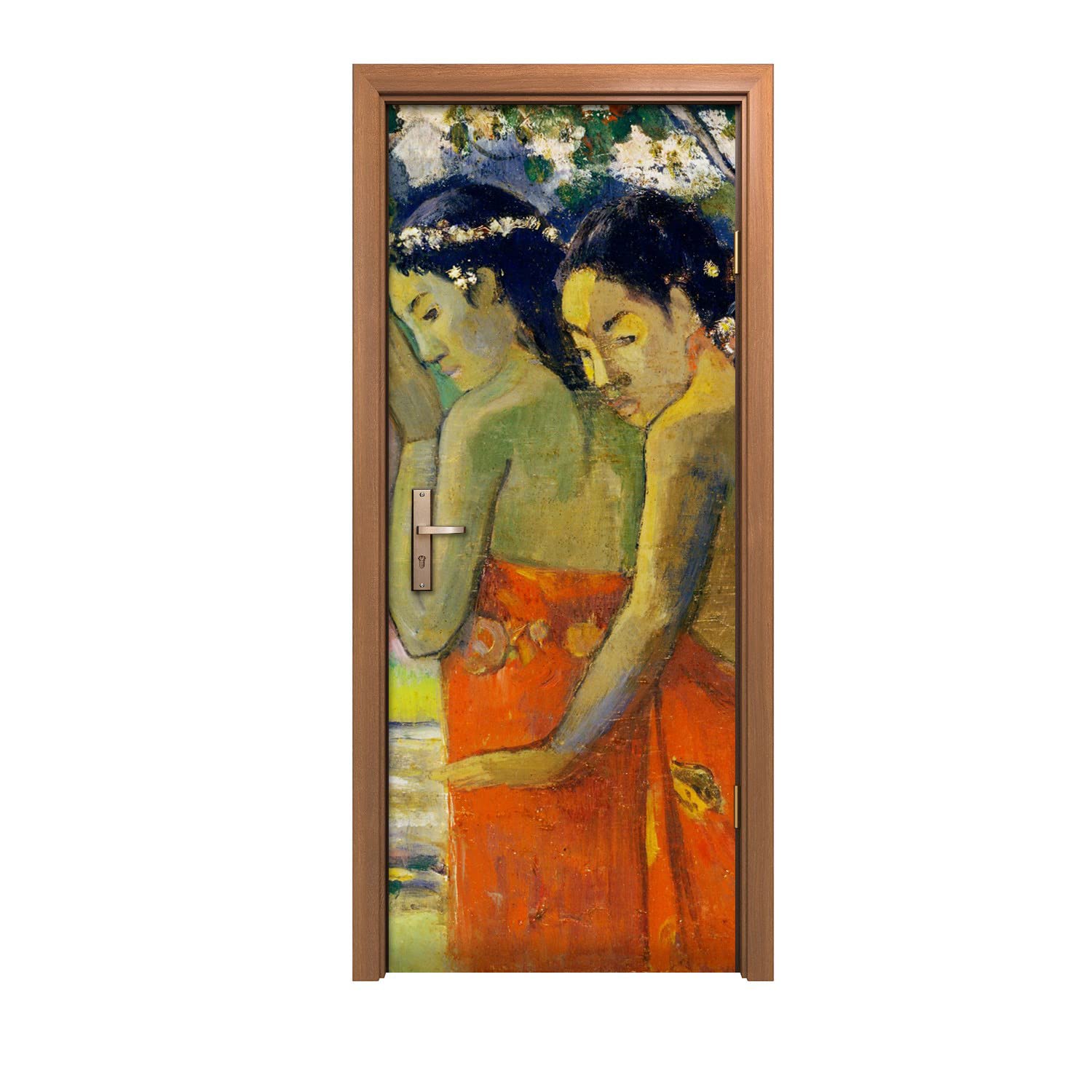 Autocollant de porte 80x200cm Coloray - Décoration Murale Femmes Nature Gauguin