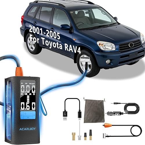 Inflador de neumáticos portátil con compresor de aire – Bomba de aire inalámbrica de 150 PSI 6000 mAh para neumáticos de automóvil, inflado 3 veces