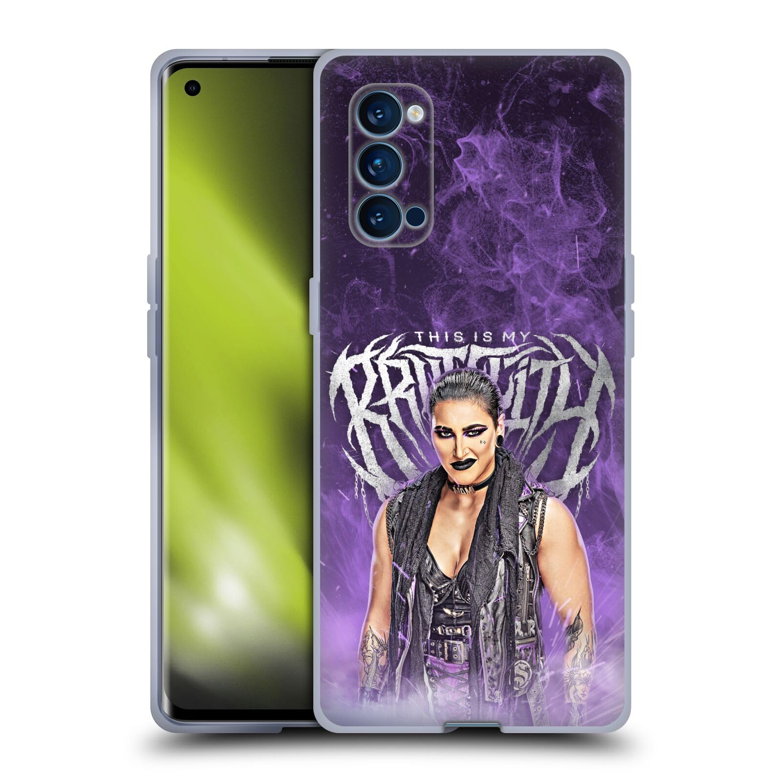 Head Case Designs Officially Licensed WWE This Is My Brutality Rhea Ripley Soft Gel Case Compatible With Oppo Reno 4 Pro 5G