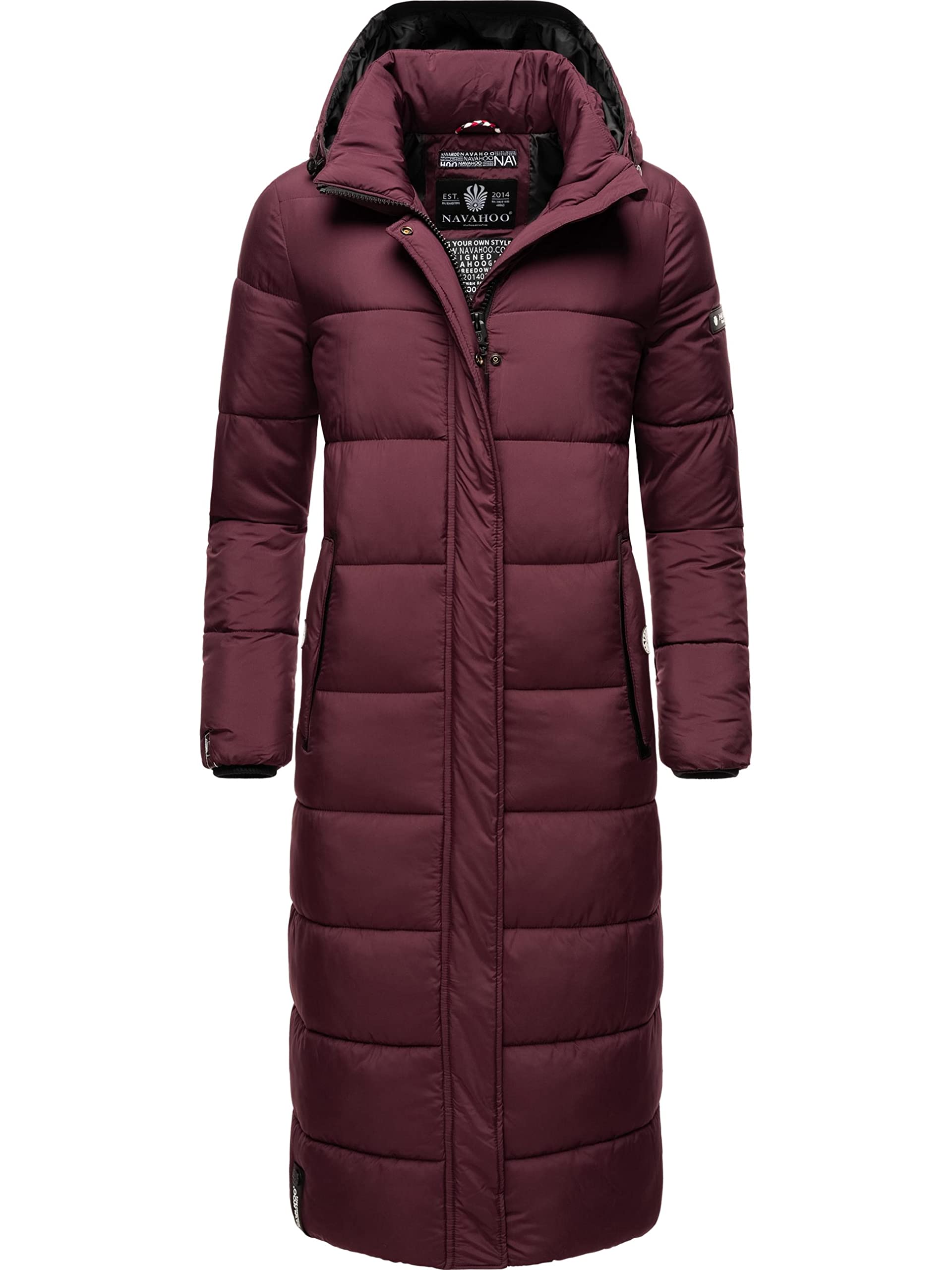 Navahoo Steppmantel Isalie Damen XL Weinrot