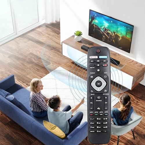 Miniatura 6 de NH500UP - Control remoto universal de repuesto compatible con Smart TV LCD LED 4K UHD Smart TV Philips