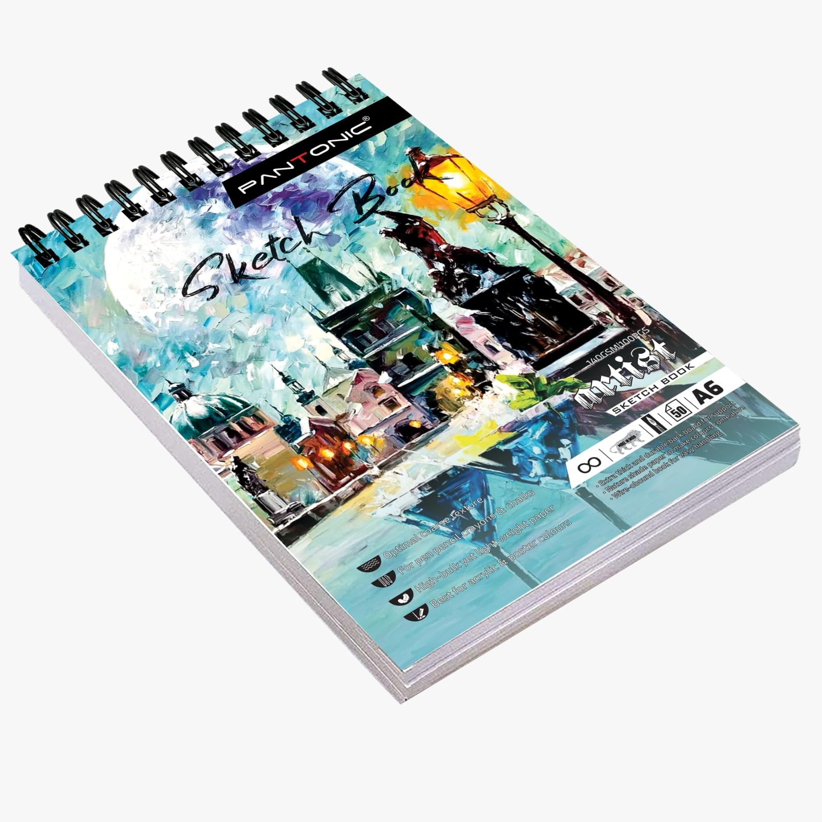 VARIETY CANVAS 50 Sheet [100pg] A6 Sketchbook Set | Top Spiral-Bound Sketchpad for Artists | Sketching and Drawing Acid Free Paper, for Doodling | Artist Oxfort Sketch Book [Mix] (B0CHQCTHHD) Amazon Price History, Amazon Price Tracker