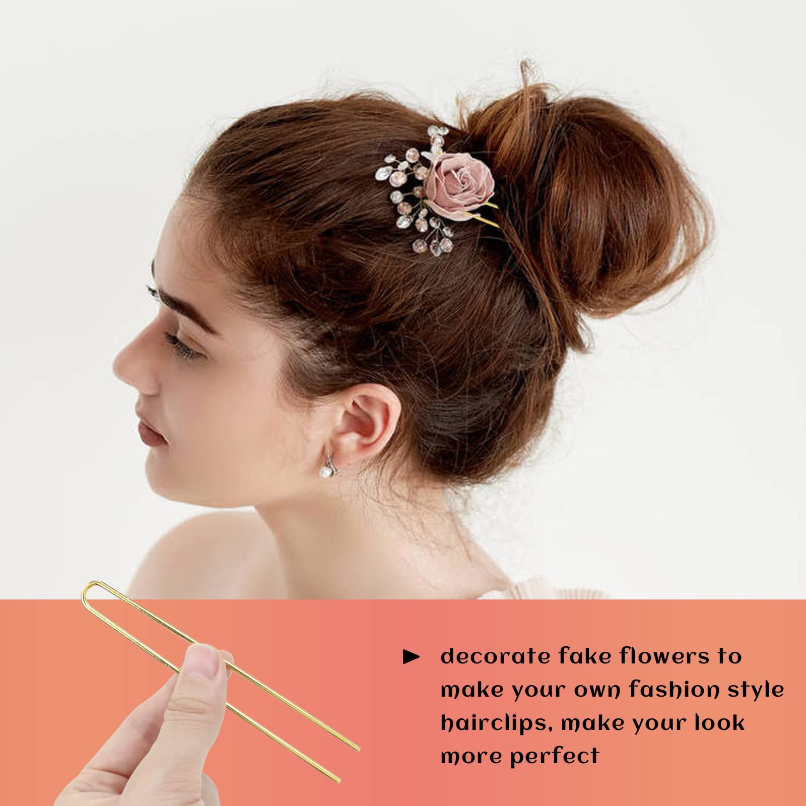 Amazon.com : Lawie 30 Pack 4 Inch Silver Gold U Shaped Hair Pins
