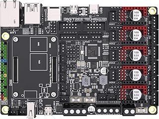 BIGTREETECH Manta M5P V1.0 32Bit Control Board Support 5 Stepper Drivers TMC2209 TMC5160 Running Klipper/Linux System Compatible with CB1&CM4 3D Printer Motherboard