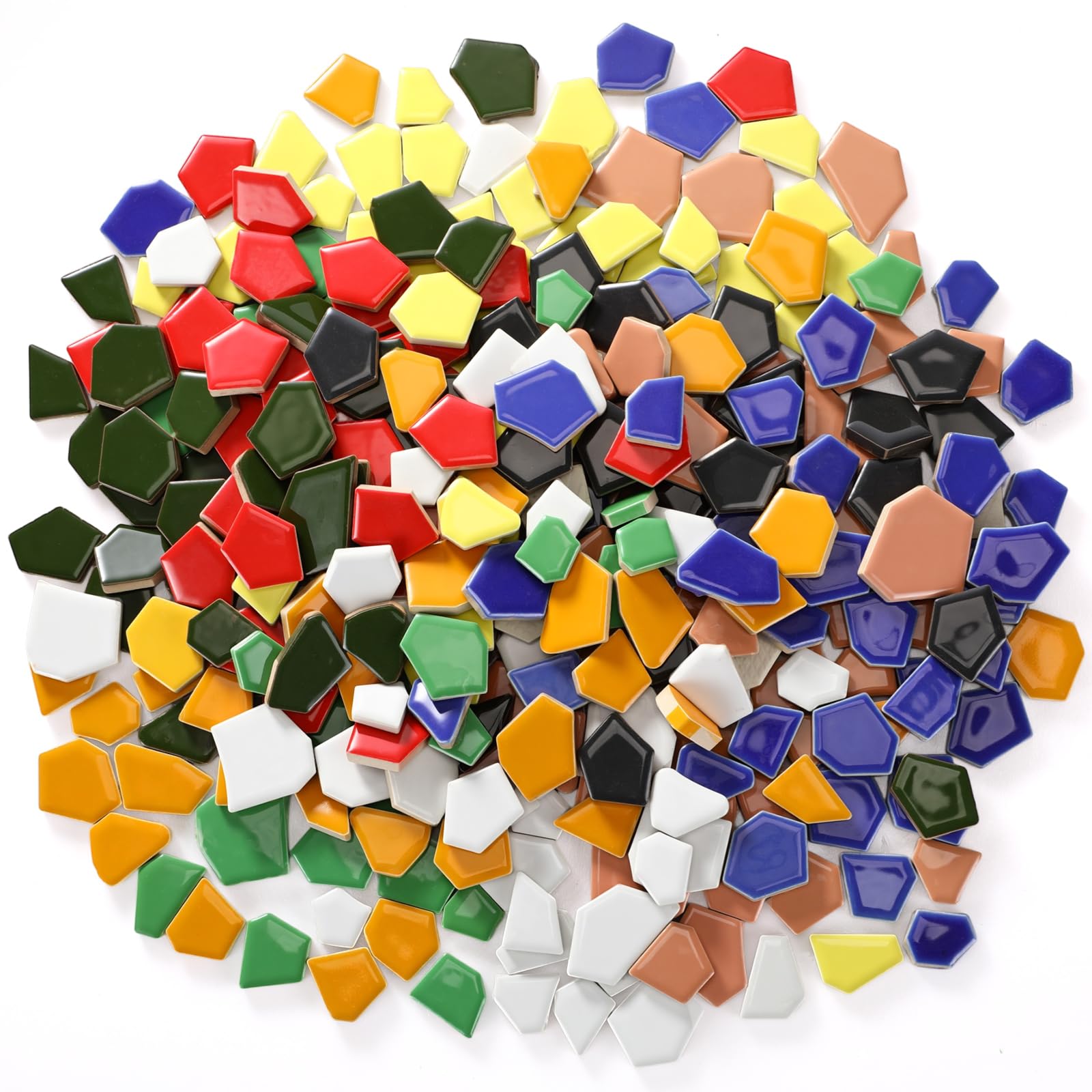 Mosaïque en céramique brisée multicolore pour bricolage, travaux manuels et décoration murale créative