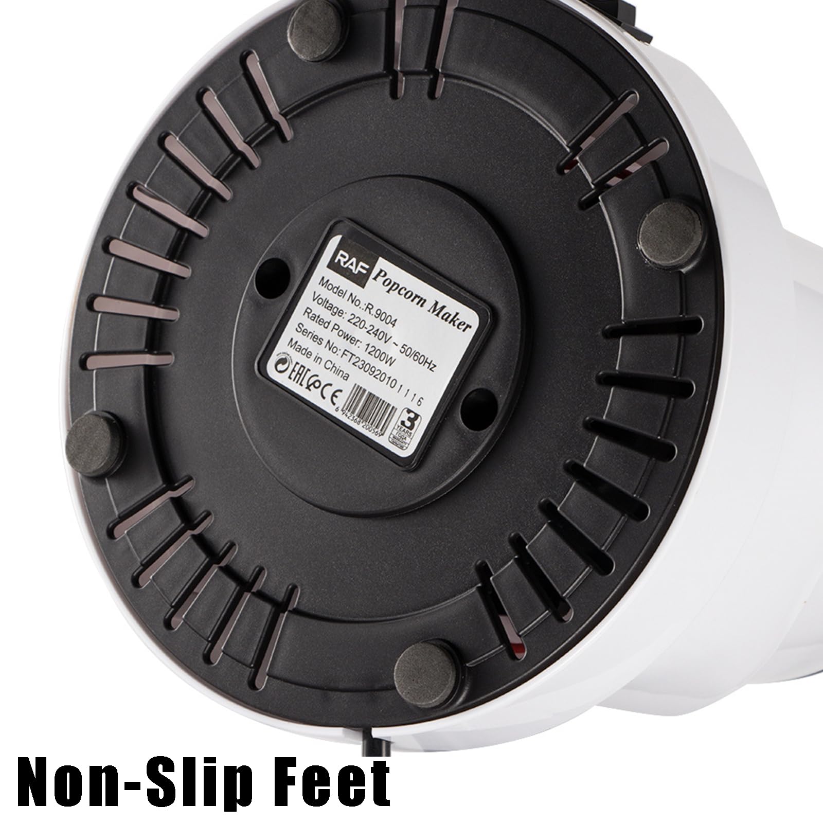 Macchina per Popcorn 1200W, Popcorn Maker Elettrico con 4 Secchi Rimovibili, Antiaderente, Senza Grassi e Oli | Snack Sani, Macchina per Popcorn con Un Tasto per Casa, Festa, Cucina