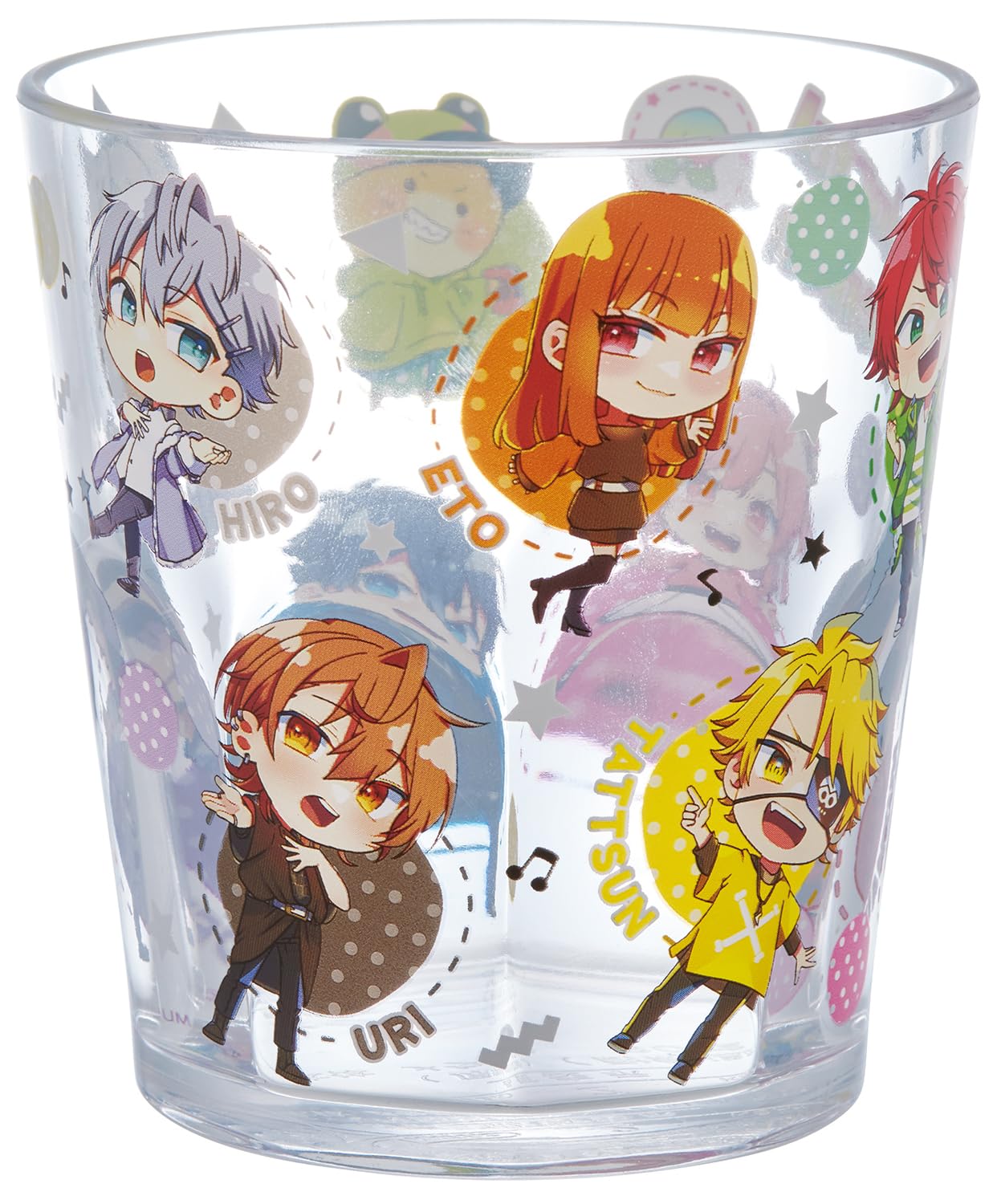 カラフルコップ グラス 虹色 カラフル 400ml 4個セット ガラス コップ