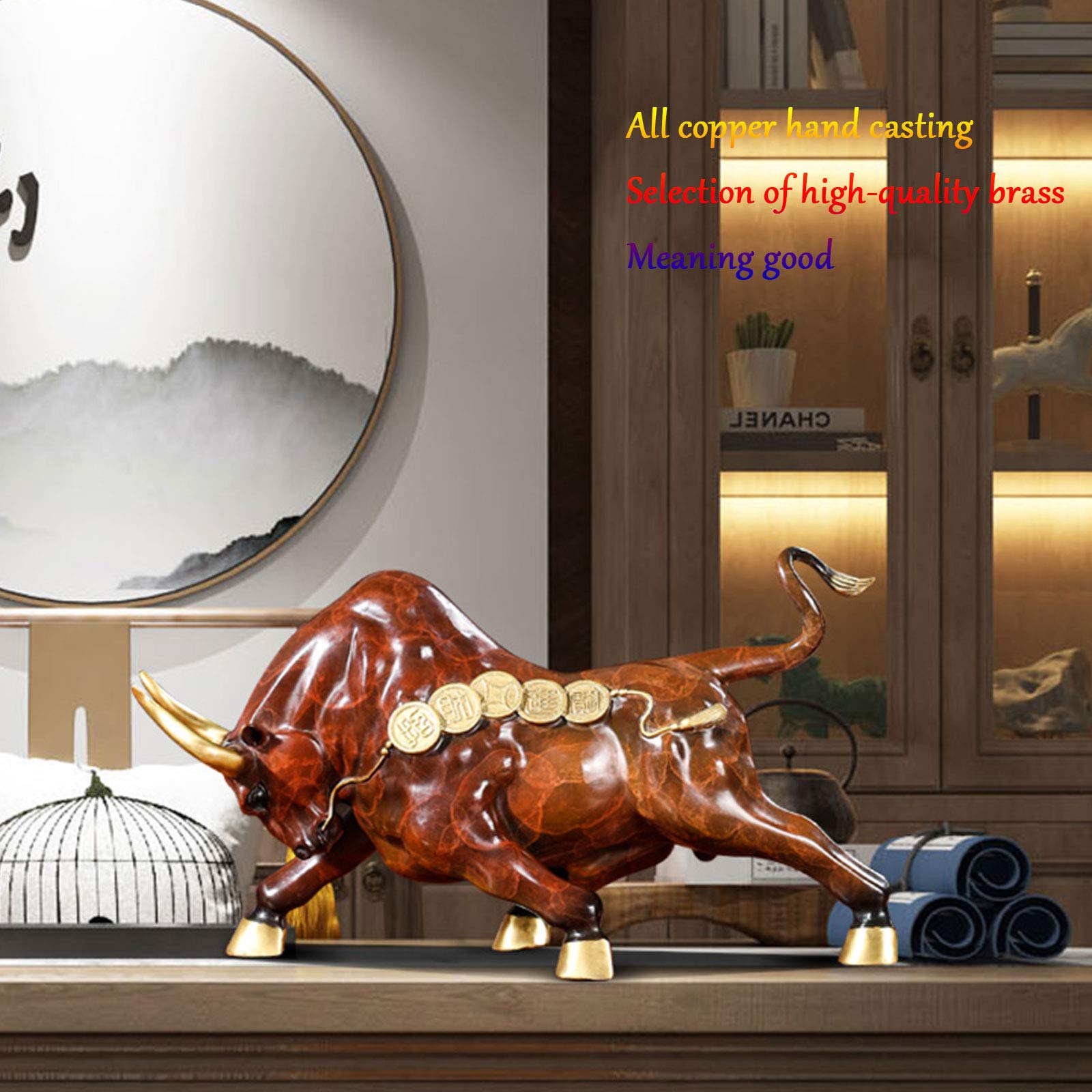 Amazon.co.jp: 中国の十二支の牛のオーナメント 企業 新築祝い 開店