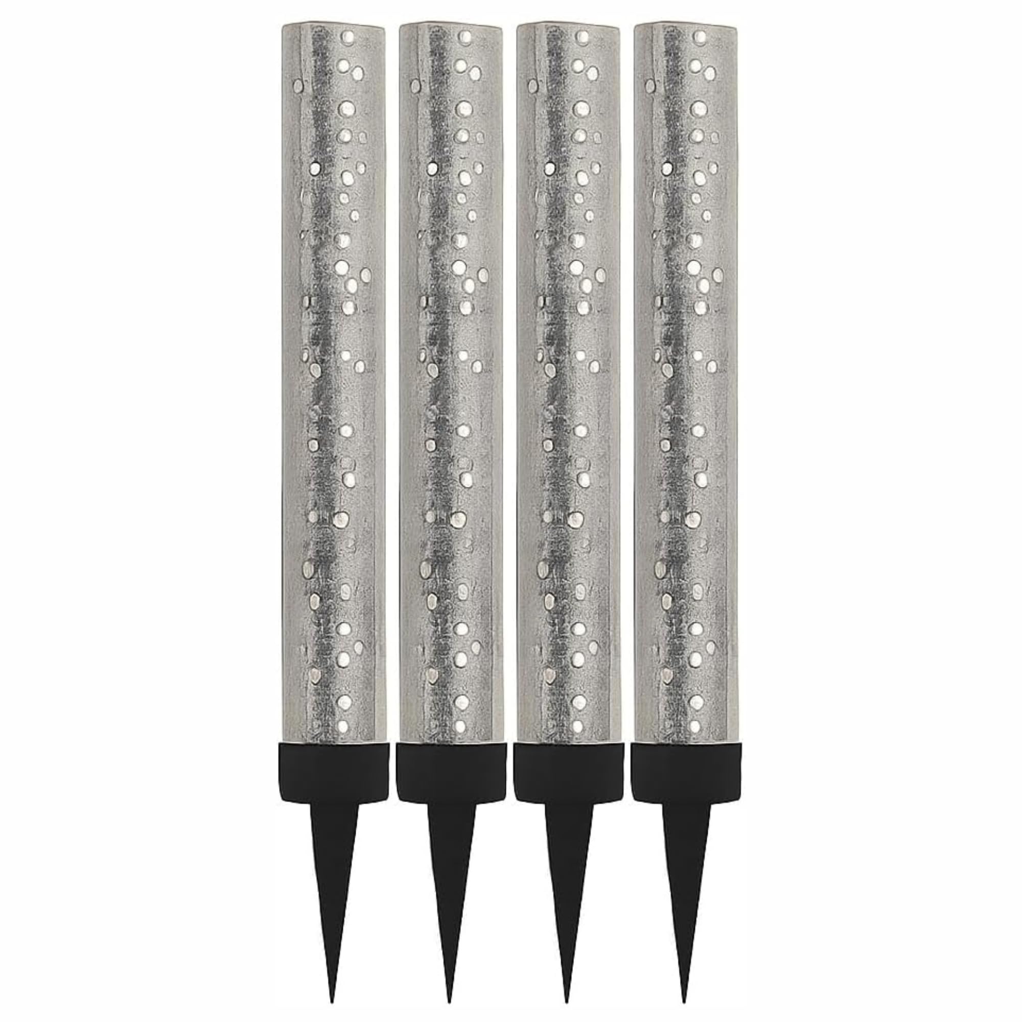 10cm Ice Sparkling Fountain Candles 4 Pack Silver, Ideal for: Birthdays, Weddings, Anniversaries, Restaurants and Special Celebrations (Silver)