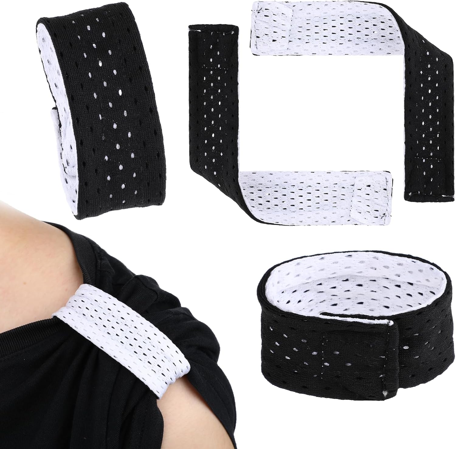 4 Pcs Outdoor Sports Shirts Sleeve Holders Clips Ties Jersey Sleeve Bands Fasteners Straps with Hook Loop for Women Men Soccer Ball Softball Baseball Athletes Sports Enthusiasts