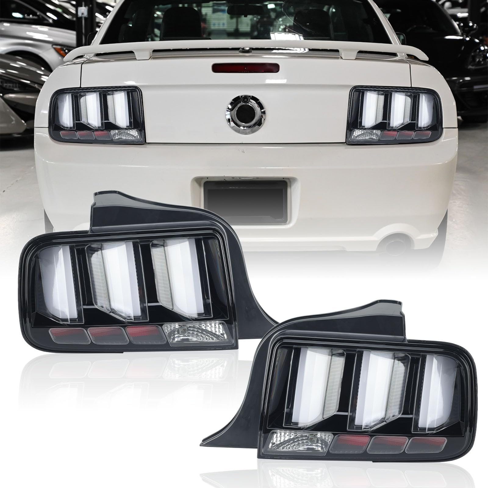 Photo 1 of MZORANGE LED Tail Light Rear Lamp For Ford Mustang 2005 2006 2007 2008 2009 Left and Right Side Replaces FO2800191 FO2801191