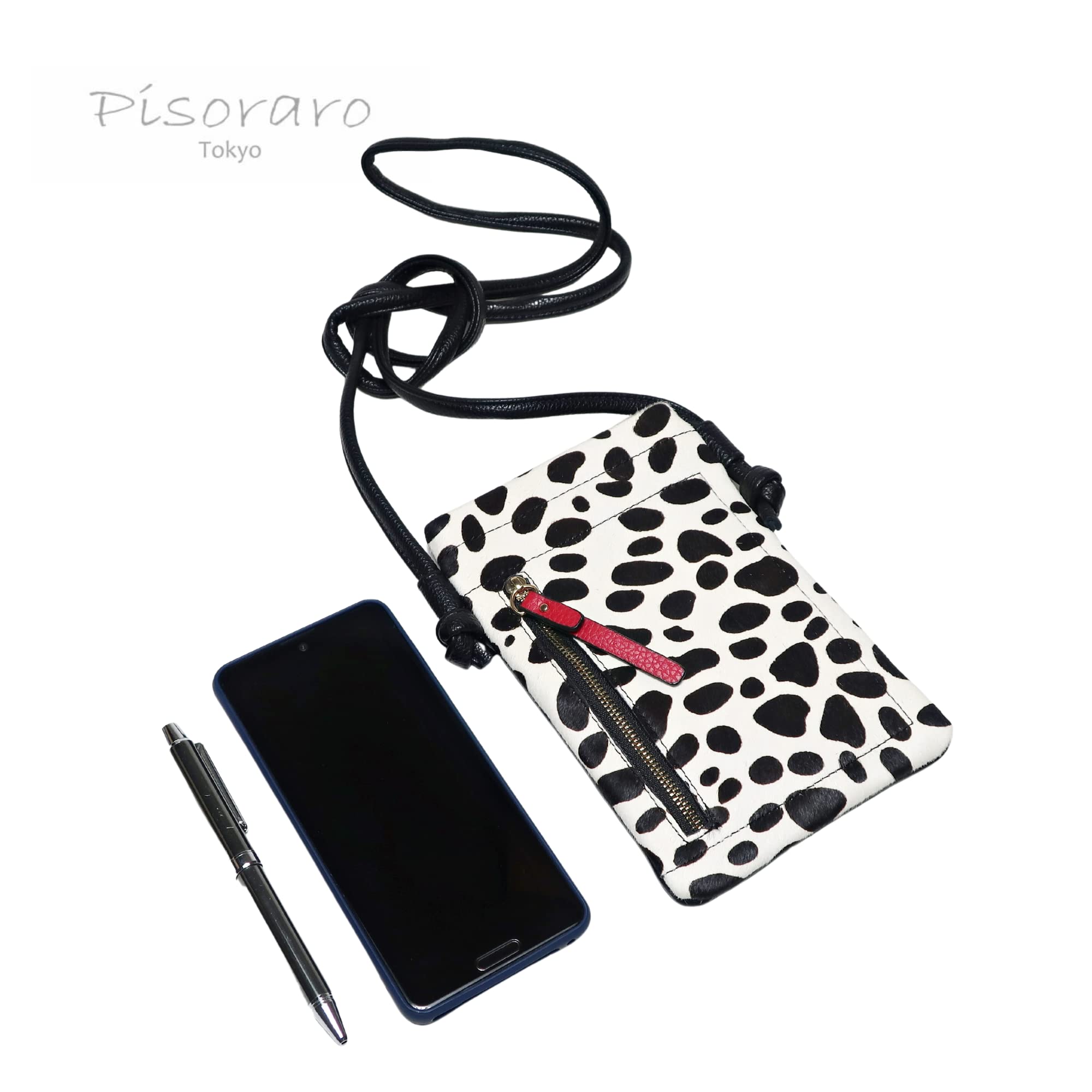 Amazon.co.jp: Pisoraro ハラコ ダルメシアン柄 スマホ