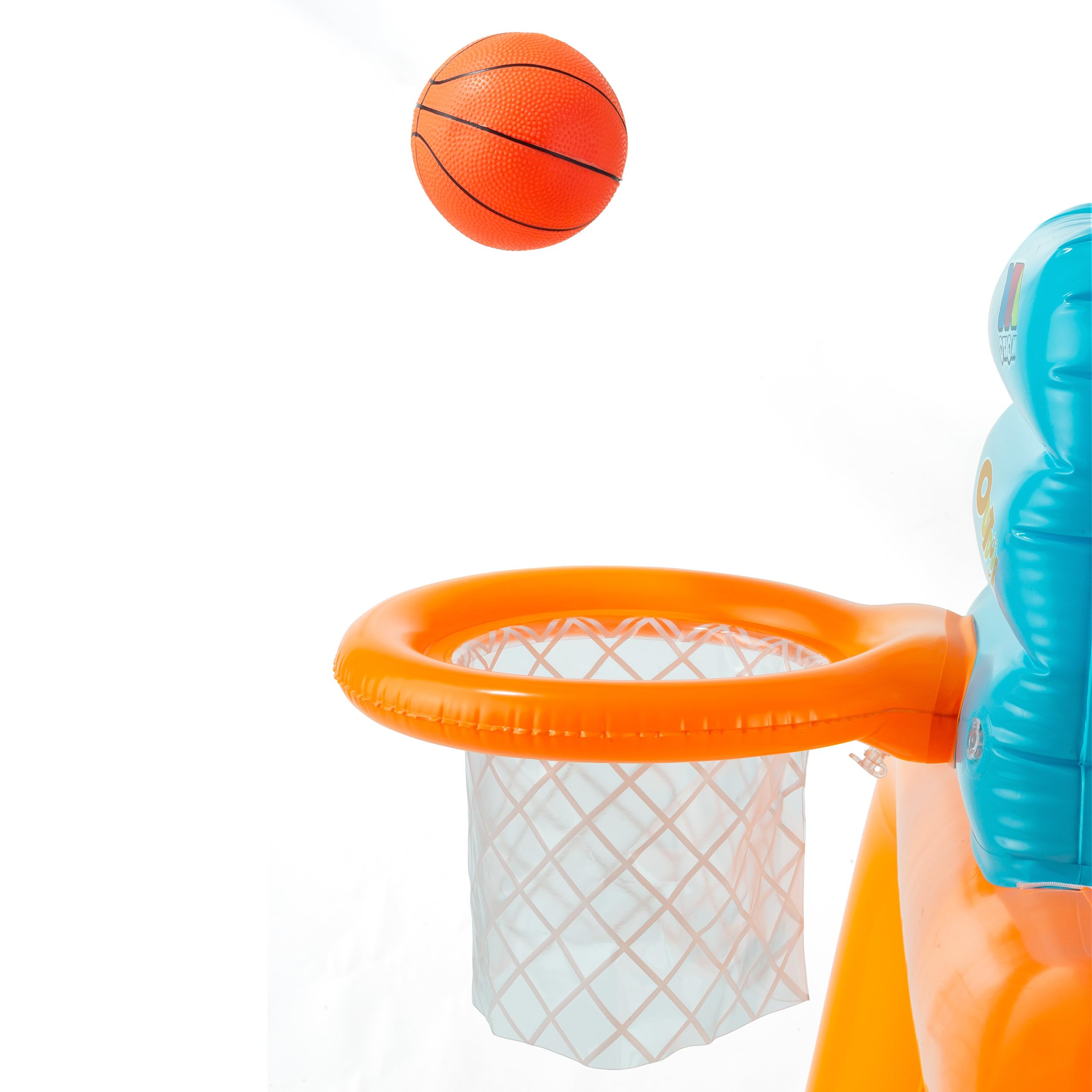 Molto - Porta da Piscina Giocattolo con canestro Splash And Score, Porta Gonfiabile, per Giardino o Piscina, Include gonfiatore e 2 palloni, Giocattoli educativi, + 3 Anni