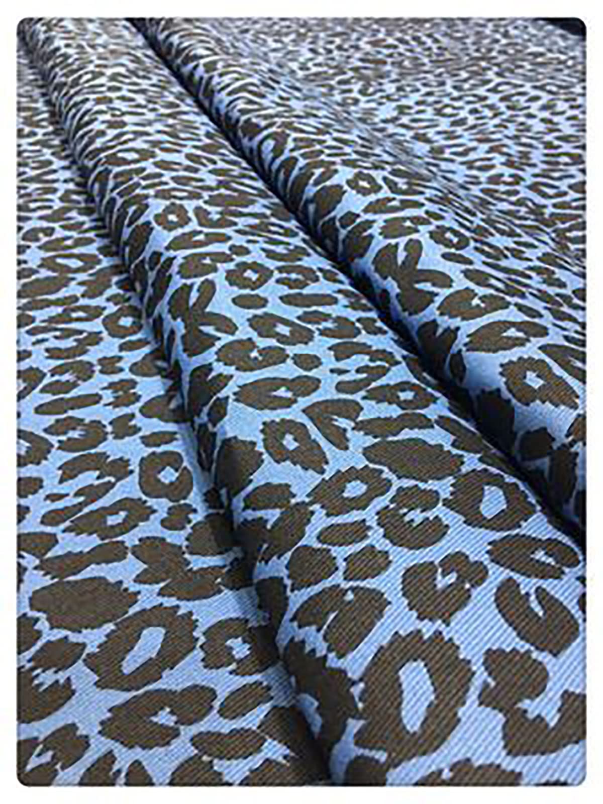 Tessuto denim leopardato, tessuto denim di cotone, denim lavato