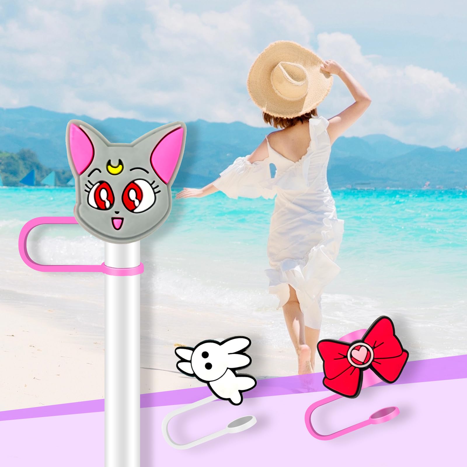 Lot De 15 Couvercles De Paille Compatibles Avec Les Gobelets Stanley De