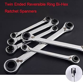 ラジエットスパナ Amazon | 1個 4 in 1 8/9-10/11 mm リバース 両側ラチェット