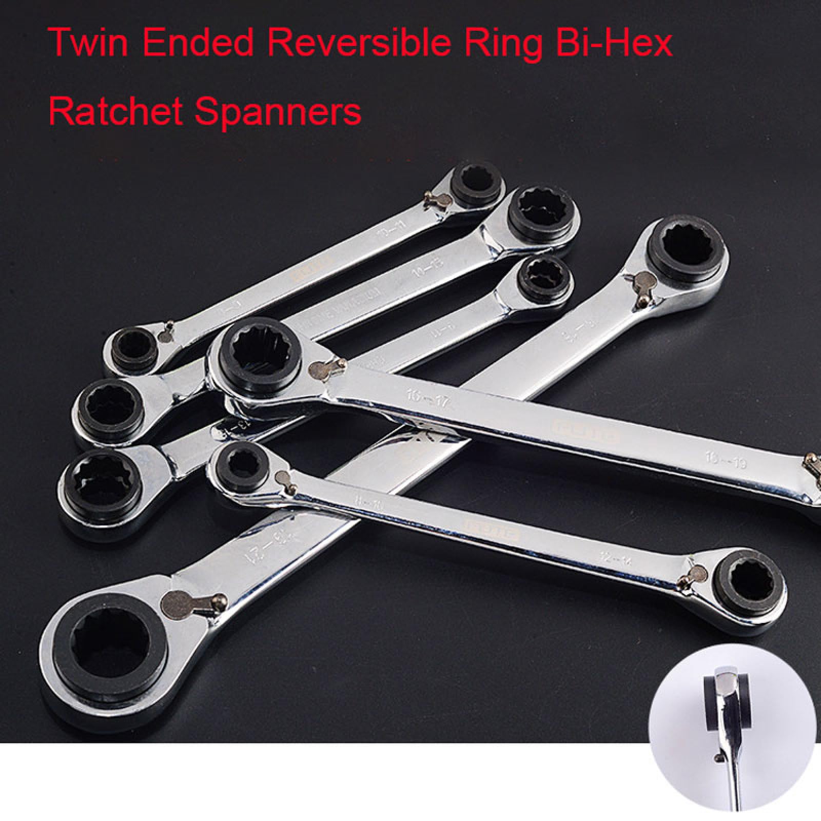 Amazon | 1個 4 in 1 8/9-10/11 mm リバース 両側ラチェット