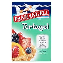 Paneangeli Tortagel, Preparato per Gelatina per Torte di Frutta, Gelatina in Polvere dal Gusto Neutro, Preparato con Acqua, Gelifica Velocemente, Vegano, Astuccio 3 Bustine da 14 g per 42 g